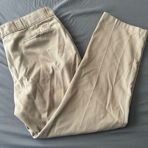 Dickies 874 Original Mens 40/32 Beige Work Pants Hook and Eye
